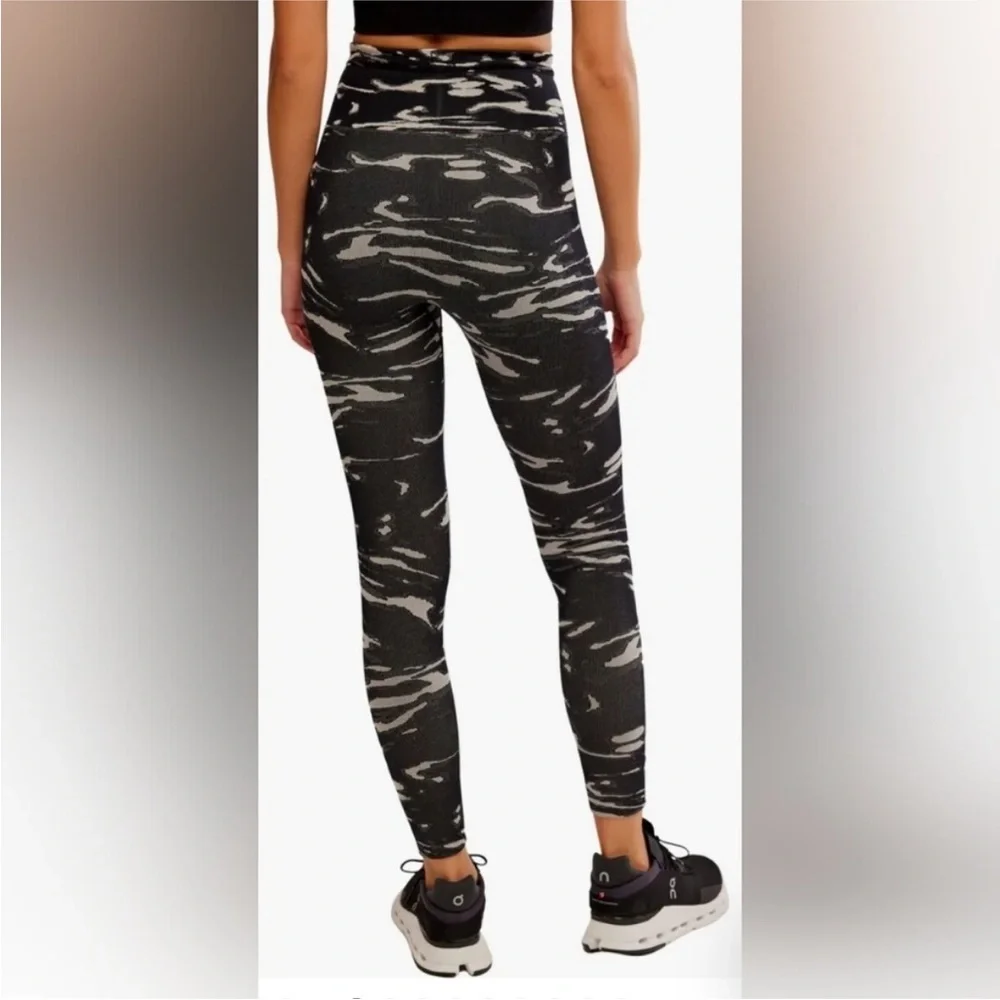 Free People FP Movement Go To Printed Leggings in the Black Combo